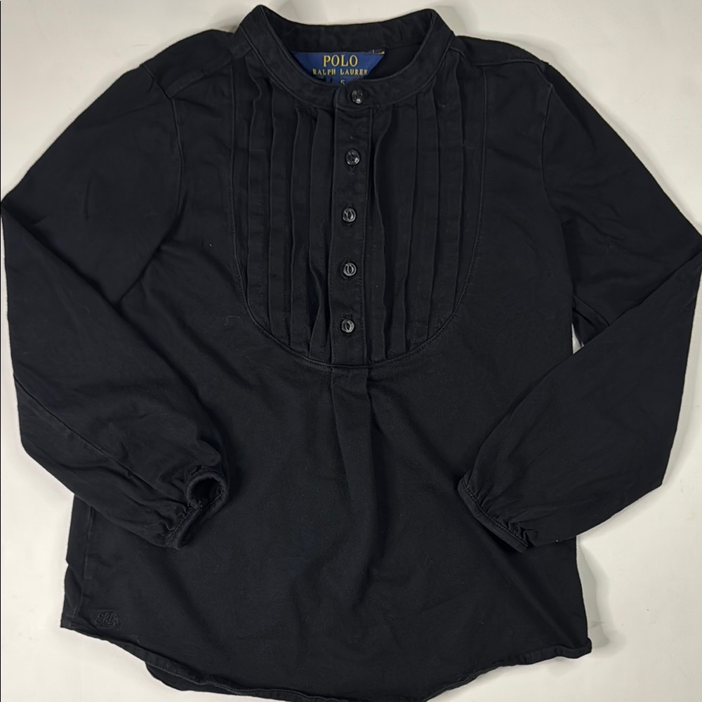 Polo‎ by Ralph Lauren Girls’ Black Long Sleeve Tee